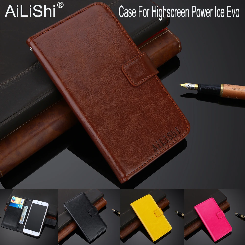 

AiLiShi 100% Exclusive Case For Highscreen Power Ice Evo Leather Case Flip Top Quality Cover Phone Bag Wallet Holder + Tracking