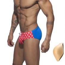 Летние мужские плавки-трусы, сексуальные с низкой талией для мужчин, спереди усиление выпуклости бюстгальтер пуш-ап, Шорты для плавания, мужские пляжные шорты для серфинга