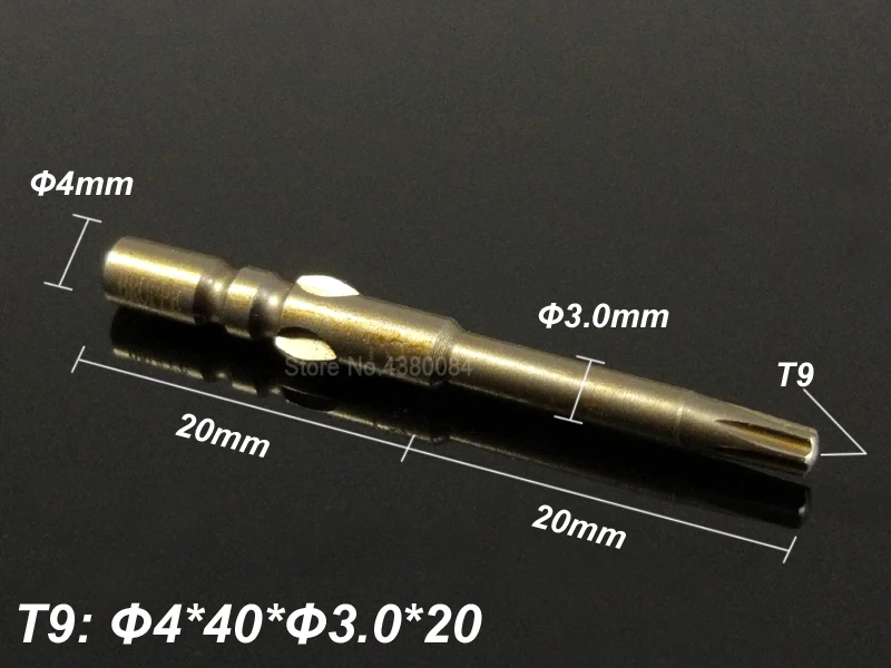 7 шт. набор 40 мм Магнитная отвертка TORX сверла диаметр 4 мм Круглый хвостовик Электрический шуруповерт S2 механические ручные инструменты для 800, 3C