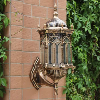 

Supplies European Antique Outdoor Wall Lamp Garden Outdoor Lamp with Exquisite Decorative Lighting of Craft Entrance