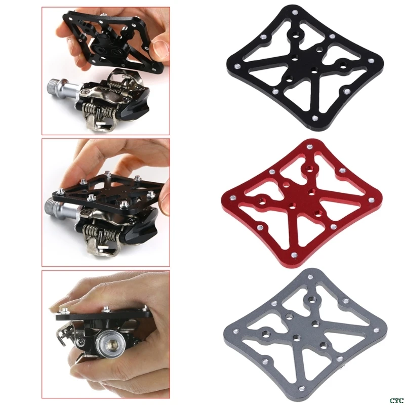 

Bicycle Pedal Adapter Platform Cycling Aluminum Alloy Clipless For Shimano SPD