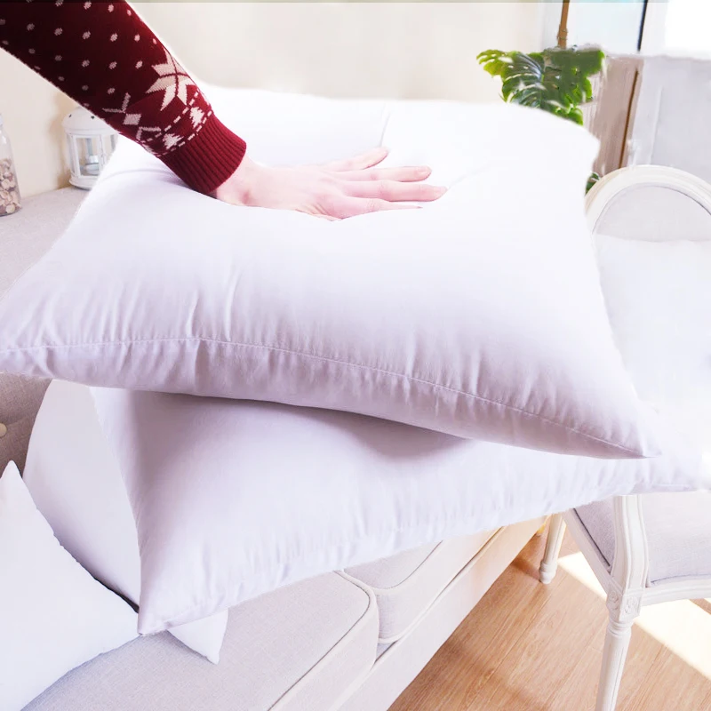 

500g Pillow Core White Perfect Pillow Oreiller Flower Pattern Cushion Core Spandex Pillow Core Decorative Multiple Sizes 50x50cm