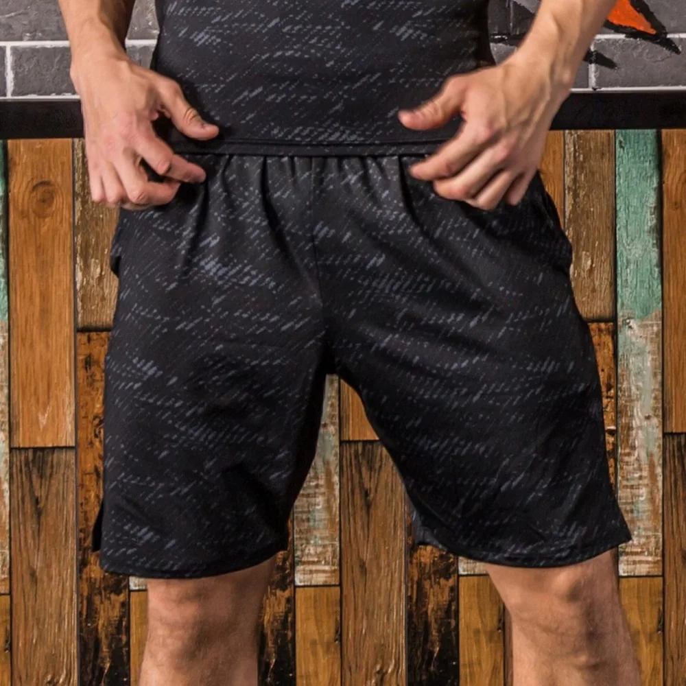 

Fannai Men Sports Shorts Outdoor Quick Dry Gym Running Shorts with Pockets Loose-Fit Stretch Training Knee-Length Pants