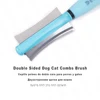 Pet Hair Comb for Cat Dog Hair Remover Double sided Easy Deshedding Brush for Cat