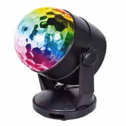 Мини 3 Вт сценическая лампа LED RGB лампы голосового Управление USB волшебный диско-шар с украшением в виде кристаллов DJ клуб бар Вечеринка
