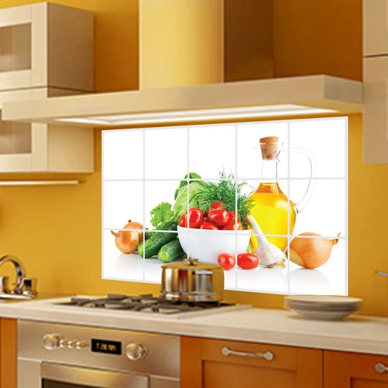 Kitchen Oilproof Removable Wall Stickers Art Decor Home Decal Fruit