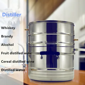 

New Home 10L 2 Gallon Moonshine Still Whiskey Brandy Bolier Essential Oils Water Distiller Stainless Steel Brewing Kit