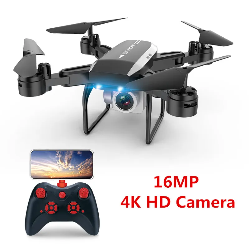 Mejor Dron de cámara 4 K HD con cámara de 1080 P HD posicionamiento de flujo óptico quadrocóptero Retención de altitud FPV Quadcopters RC helicóptero