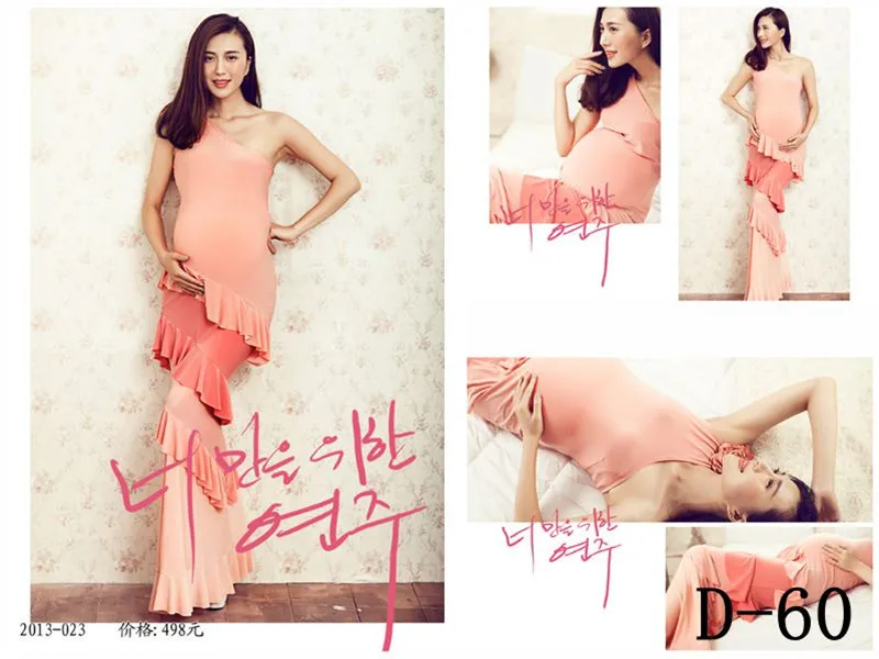 

2016 New Maternity pregnant women Photography Props Chiffon Dress Pregnancy costume elegant pink Romantic clothing Free shipping