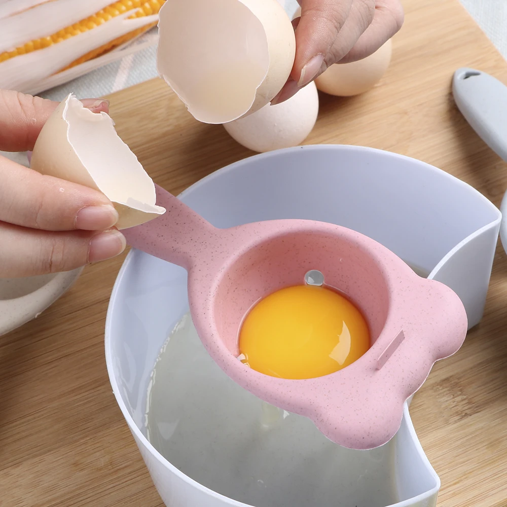Белый желток просеивания пластиковые шеф-повара обеденный приготовления гаджет-Яйцо Сепаратор домашний кухонный инструмент кухонные аксессуары инструменты для яиц