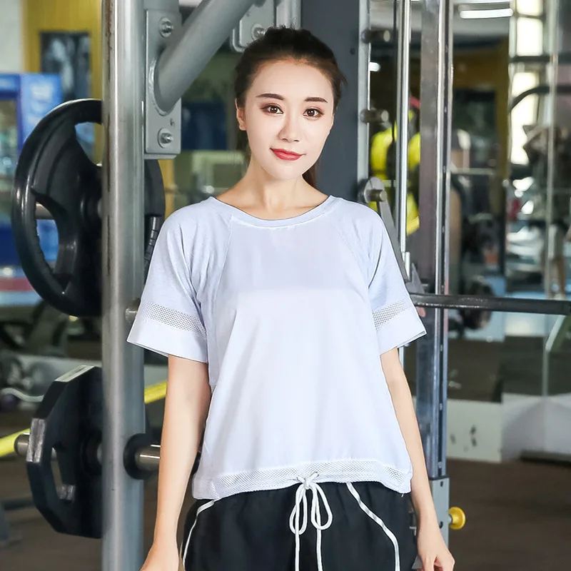

GXQIL Big Size Fitness Sport Shirt Women Dry Fit Yoga Gym Top Woman Plus Size Workout Tops for Women Jogging Running T-shirt 4xl