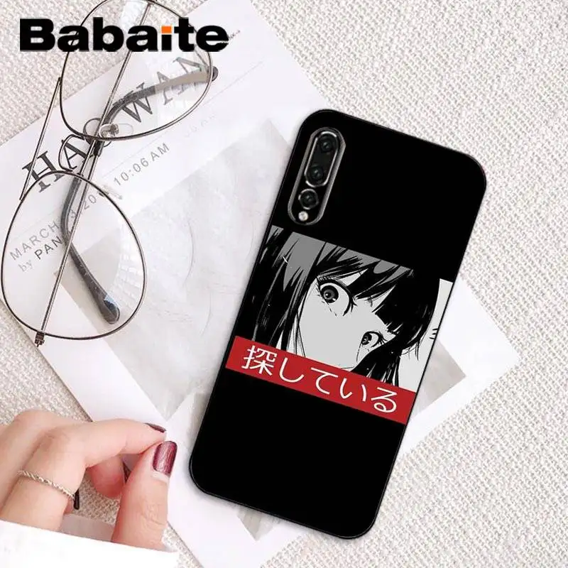 Beautiful eyes of cartoon anime girl