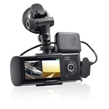 Nuovo del Precipitare Della Macchina Fotografica 2.7 “Macchina Fotografica Dell’automobile DVR Del Veicolo Video Recorder Dash Cam G-Sensore GPS Doppia Lente Della Macchina Fotografica x3000 R300 Auto Dvr