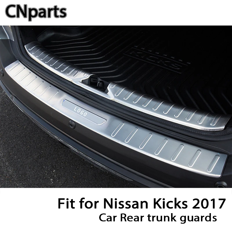 

CNparts For Nissan Kicks 2017 Auto Car Rear Trunk Door Bumper Anti Scratch Strips Accessories