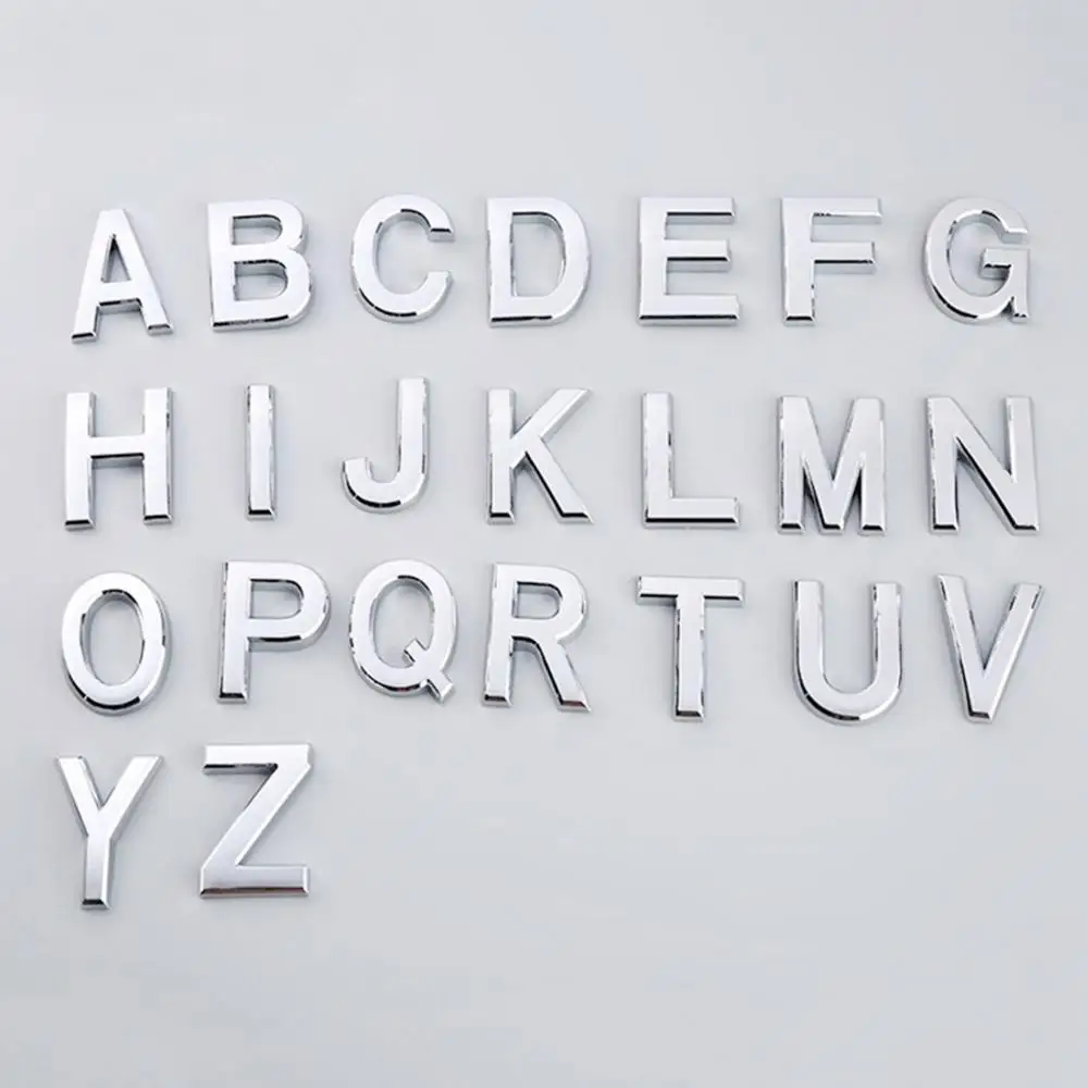 

5cm Self Adhesive Alphabet Letters Plastic A to Z Decorative Letters Personalize Office Apart Hotel Address Door Number Signs