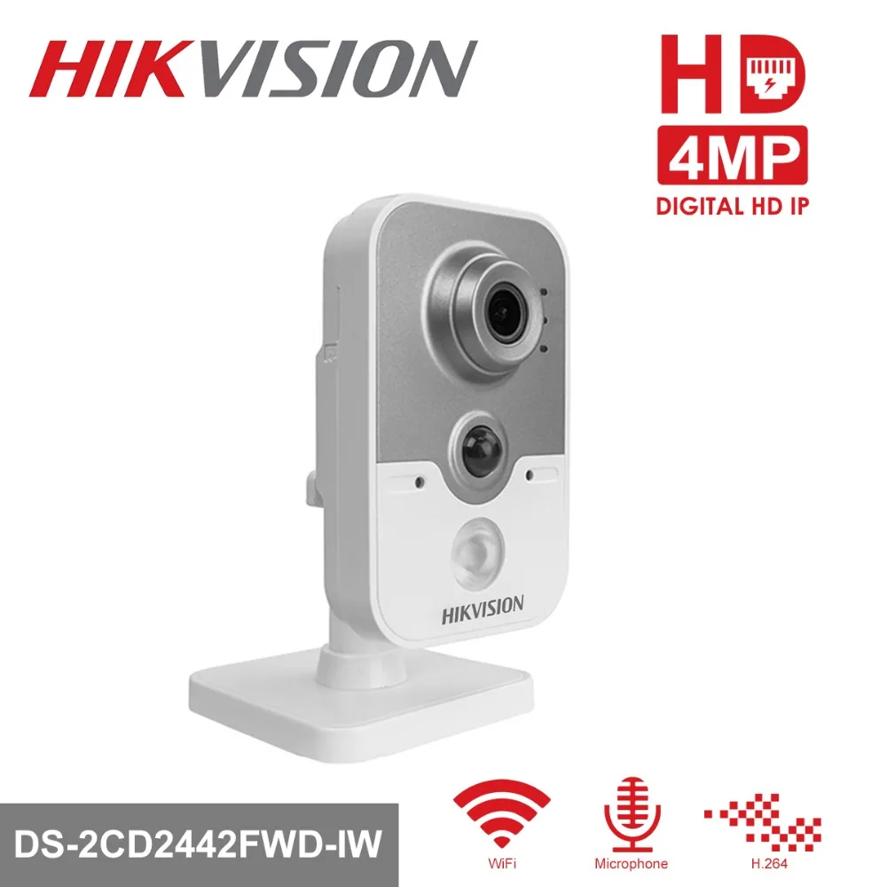 Hikvision Wireless Security IP Camera DS-2CD2442FWD-IW 4MP CMOS WiFi IR-Cut Night Version CCTV Camera Two-Way Audio SD Card Hikvision Wireless Security IP Camera DS-2CD2442FWD-IW 4MP CMOS WiFi IR-Cut Night Version CCTV Camera Two-Way Audio SD Card
