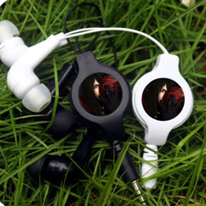 MLLSE Naruto Sarutobi Kurenai Yuhi Portable Earphone Retractable Wired Stereo In-ear Earbud Earphones Music Headset For phone PC |