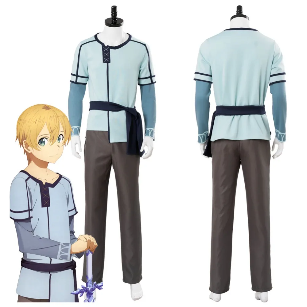 Sword Art Online Alicization Cosplay Adult Men Eugeo Outfit Cosplay Costume Uniform Halloween Carnival Costumes Sword Art Online Alicization Cosplay Adult Men Eugeo Outfit Cosplay Costume Uniform Halloween Carnival Costumes