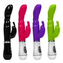 More Speeds Rabbit Vibrator,Double point Vibrating Electric Massager,G-Spot Silicone Sex Products Sex Toys for Women