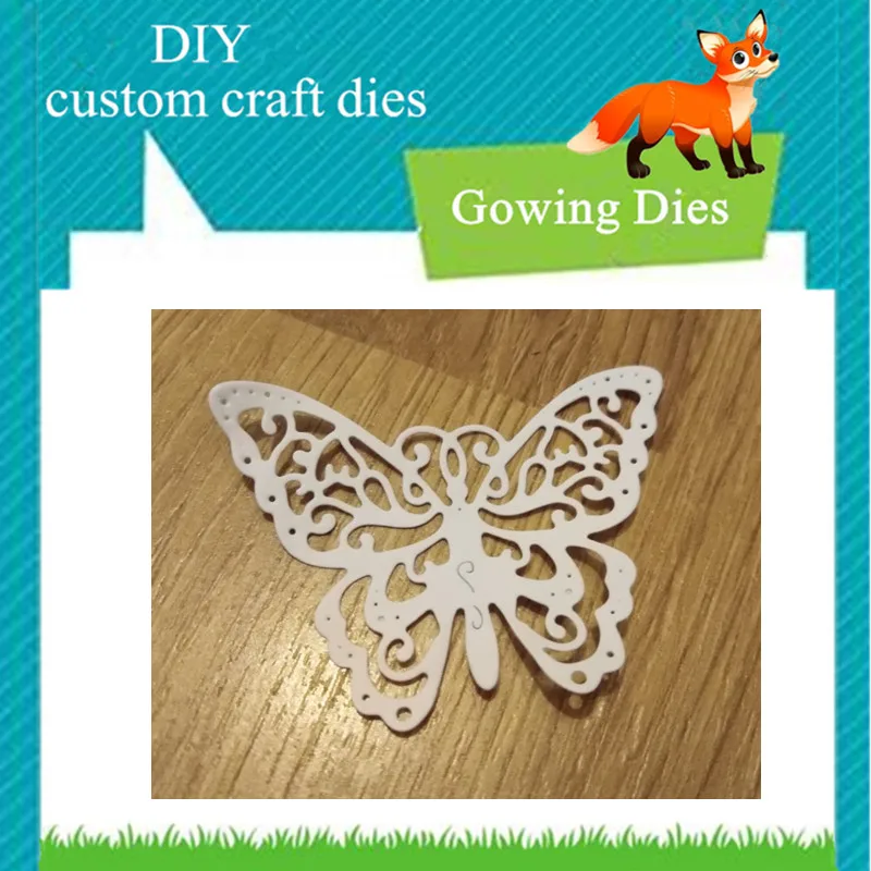 

Hemere 60*45mm Butterfly Metal Cutting Dies and Scrapbooking For Paper Making DIY Embossing Stamps Frame Card Craft Die Cut