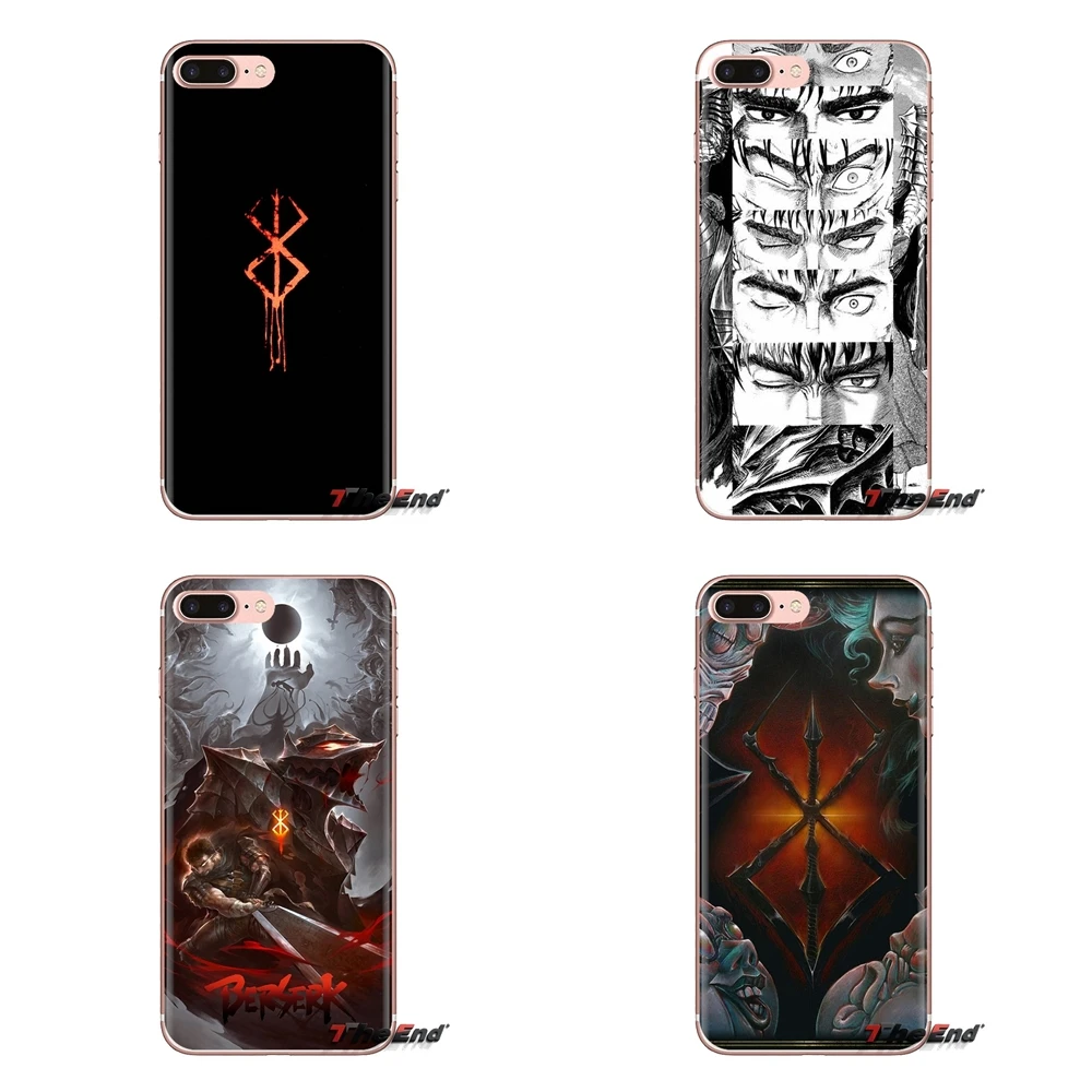 For Xiaomi Mi4 Mi5 Mi5S Mi6 Mi A1 A2 5X 6X 8 9 Lite SE Pro Max Mix 2 3 2S berserk Transparent Soft Cases Covers |