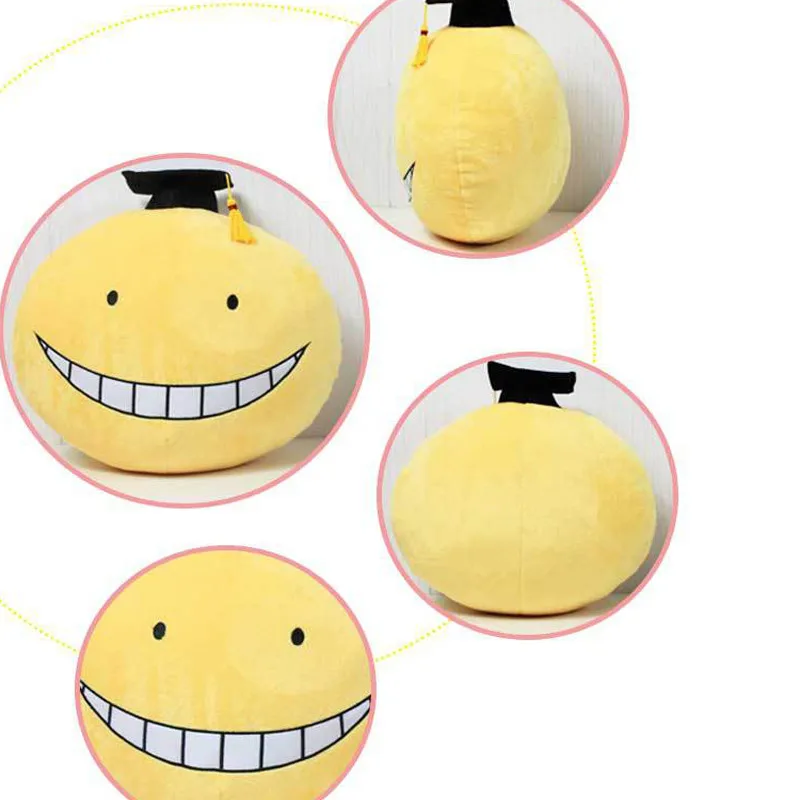 Аниме Korosensei круговой Поддержи Короткие Плюшевые ботинки Подушка убийство классная дети подарок игрушки для детей 30 см