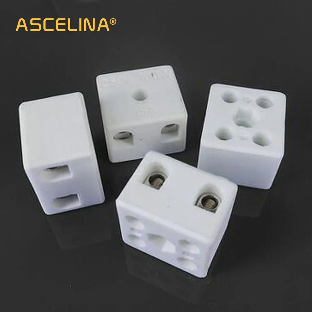 

10PsWire connector Ceramic terminal terminal para fio push Terminal block heat shrink butt splice screw terminals Block Connecto