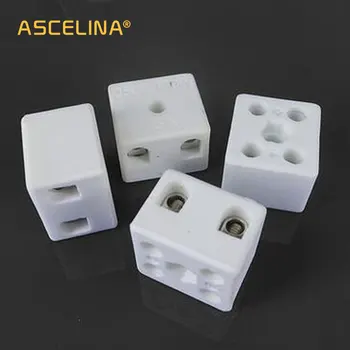 

10PsWire connector Ceramic terminal terminal para fio push Terminal block heat shrink butt splice screw terminals Block Connecto