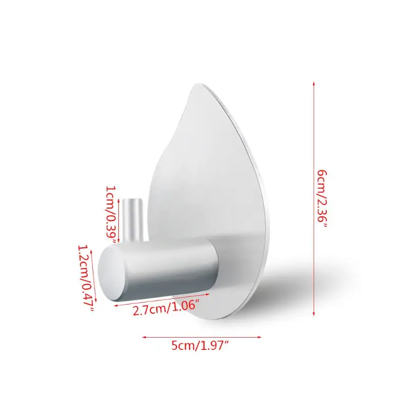 1/4 шт. Нержавеющая сталь самоклеющиеся Стикеры Кухня двери и стены крючок вешалка держатель для Полотенца шляпа Вешалка Ванная комната
