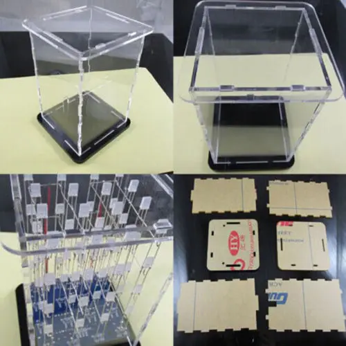 

Transparent Acrylic Shell For 4x4x4 3D LightSquared VC best LED