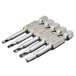 MYLB-5Pcs комплект тройной угол отвертки S2 Сталь 1/4 дюйма шестигранным хвостовиком 50 мм длинные Набор отверток DIY ручные инструменты