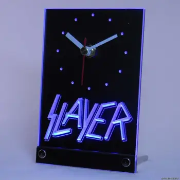 

tnc0161 Slayer Bar Beer Table Desk 3D LED Clock