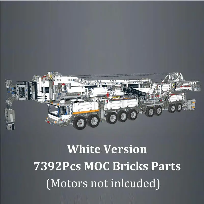 Cheap 2019 New MOC Power Mobile Crane Building LTM11200 RC Technic Motor  legoing Kits Blocks Bricks birthday diy toy Gift 3