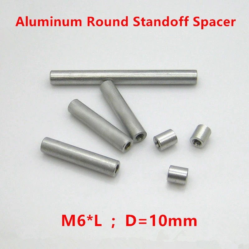 10 pcs M6 Aluminium Spacer M6 * 10 100mm Aluminium Putaran standoff