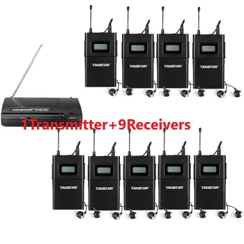 

Takstar Stage Monitor System wireless system wpm-200/wpm200 in ear monitor system 1 Transmitter+9 Receivers 9 In-Ear Earphones