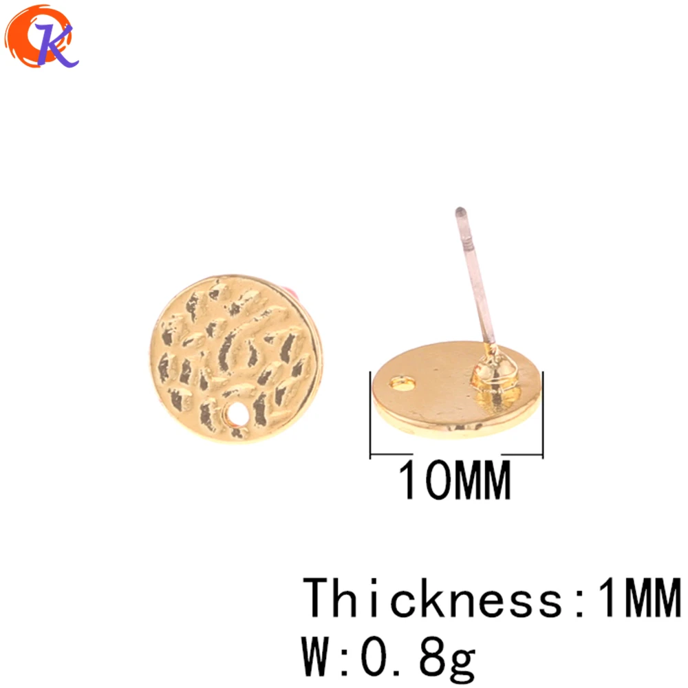 Cordial дизайн 100 шт. 10*10 мм Аксессуары для ювелирных изделий/серьги-гвоздики/круглой формы монеты/DIY ювелирных изделий/ручной работы/серьги