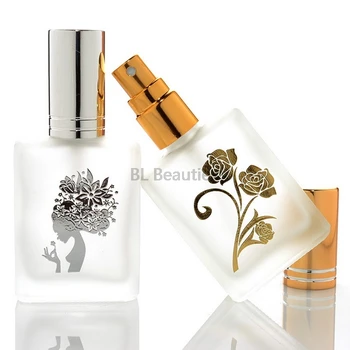 

100pcs/lot 15ml Frosted Glass Perfume Bottles Empty Spray Atomizer Refillable Bottle Scent Case with Travel Size Portable