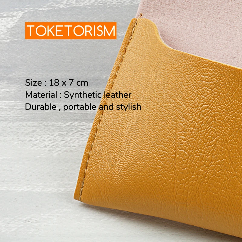 Toketorism retro soft sunglasses bags glasses boxes durable synthetic leather spectacles cases B8