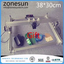 ZONESUN 2,5 Вт laser_AS-4 30 см* 38 см 2500 МВт большой поделки лазерная гравировка машины DIY маркировочная машина diy лазерной гравировки машина