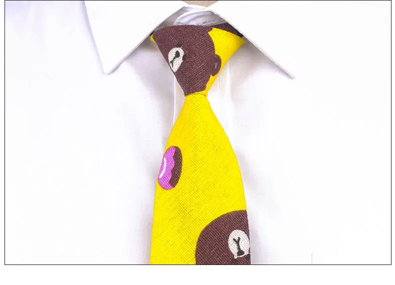 Детский мультяшный галстук хлопковый с принтом животного маленькие свежие фрукты японский Harajuku стиль Ins секция взрыва резиновая резиночка