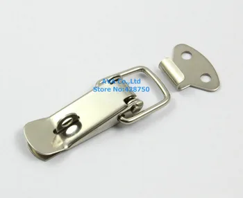 

4 Box Chest Case Spring Loaded Stainless Steel Draw Toggle Latch Hasp