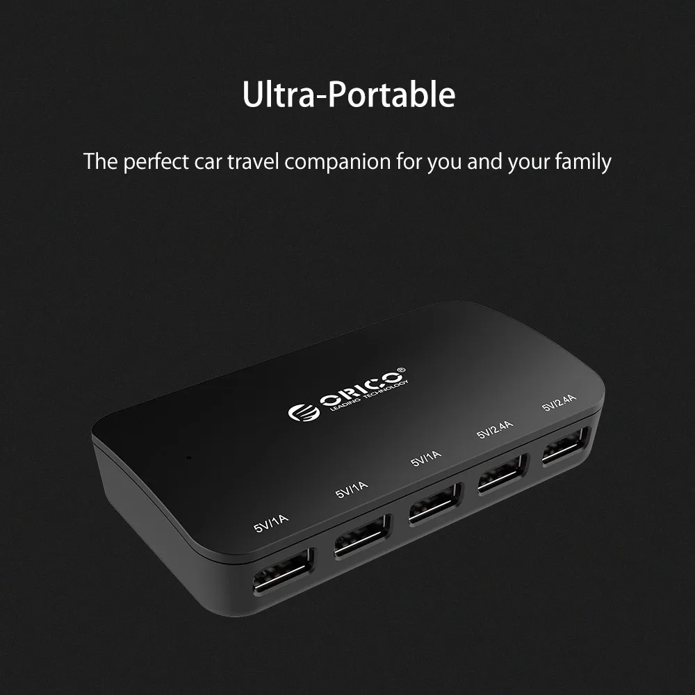 Автомобильное зарядное устройство ORICO 5 портов USB Мини 30 Вт для телефона и