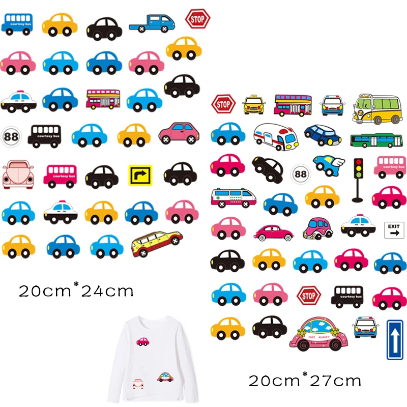 

Hot Children's clothing application iron on patches stickers for clothes fusible patch garment stripe application of one another