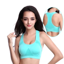 Женский Сухой Быстрый спортивный пуш-ап бюстгальтеры майки с бретелями рубашка для йоги с подкладкой для фитнес-зал бюстгальтеры