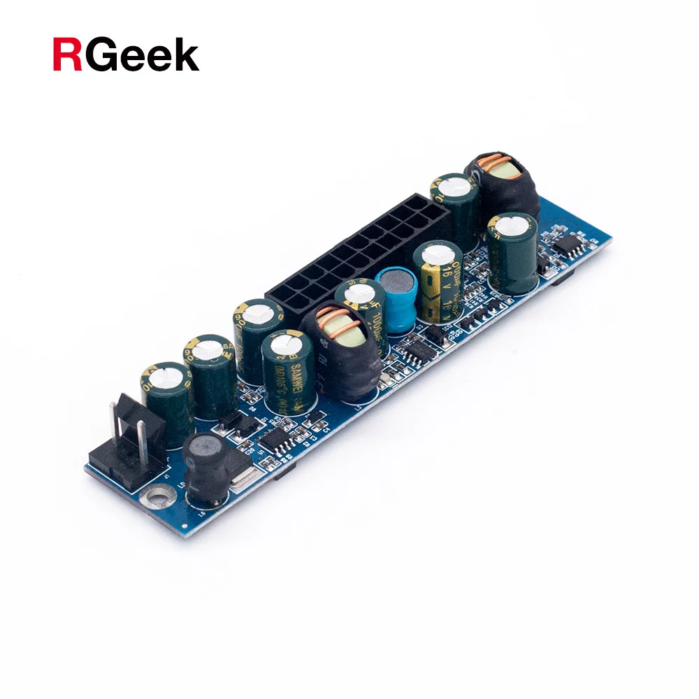 RGEEK 120W DC ATX PSU 12V пиковый Pico переключатель 24pin Realan 1007 MINI ITX для автомобиля PC источник
