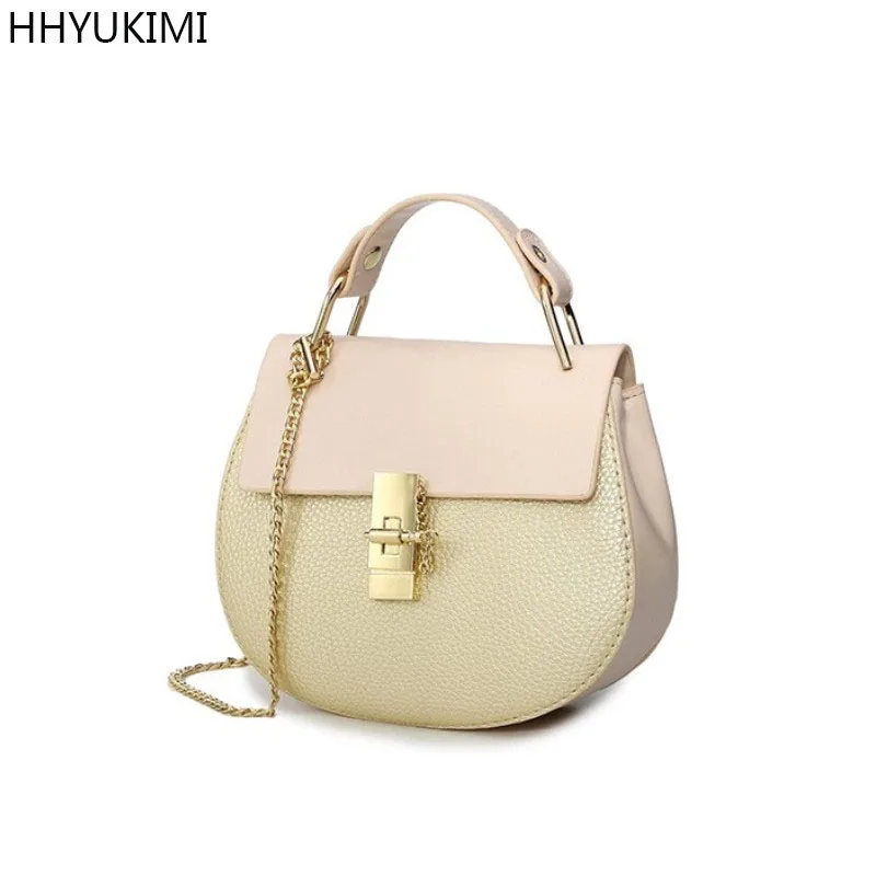 HHYUKIMI, модная, короткая, из искусственной кожи, Диагональная Сумка на плечо, женские сумки, клатч, Дамская дизайнерская сумка, органайзер на молнии, сумка на застежке