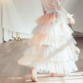 

Baby Girl Princess Skirts 2019 New Fashion kids summer Party Long Skirt teens High-grade Tulle Skirt High-end Child Clothes Y724