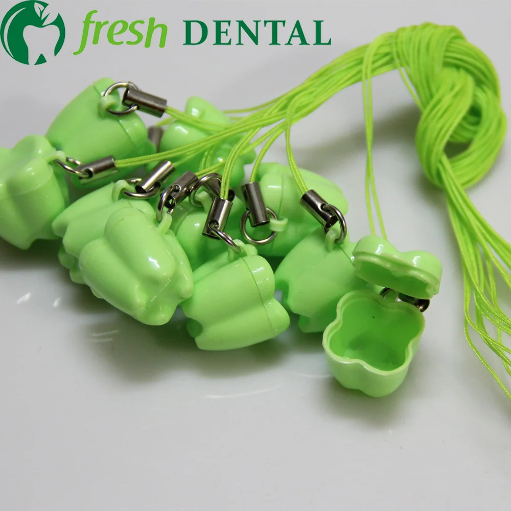 

2500PCS Dental Milk Tooth Box Deciduous boxes save kids from small teeth with a rope can be hung on the neck DB13