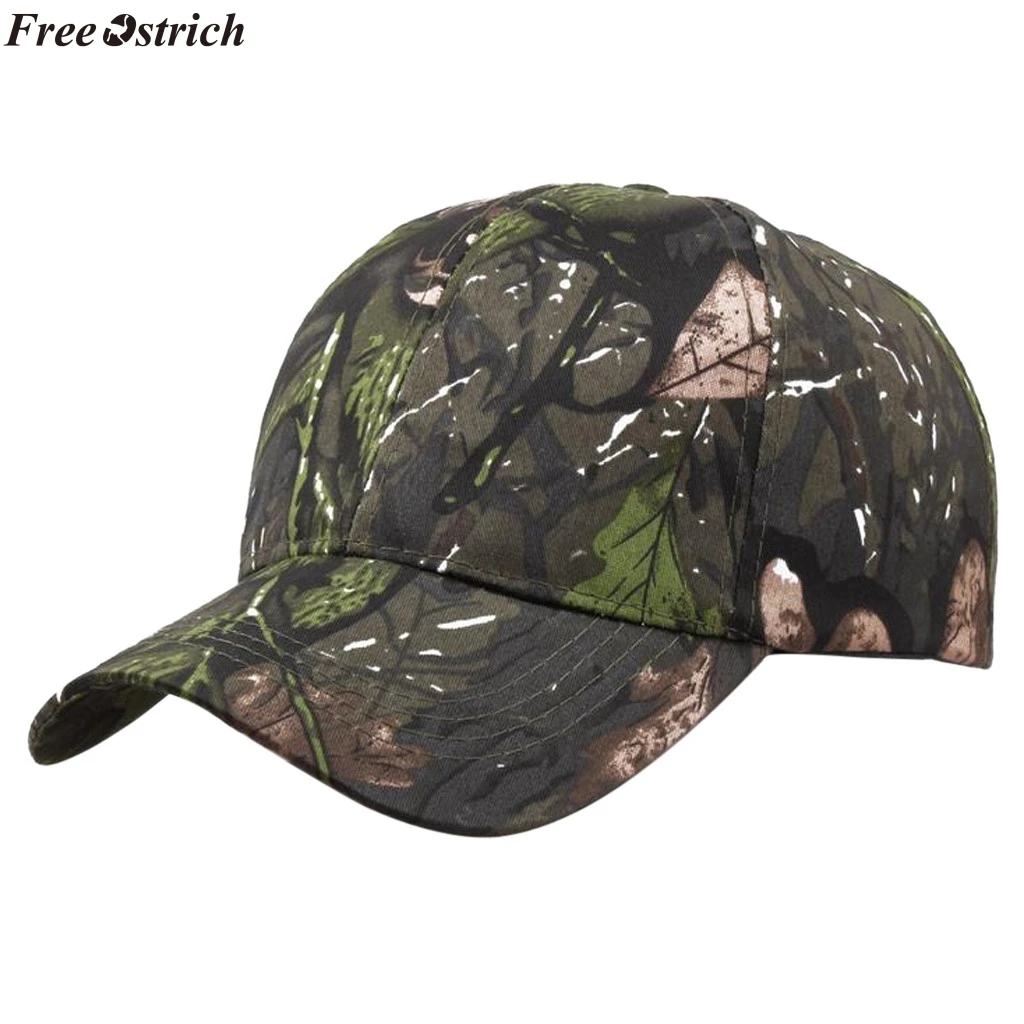 

FREE OSTRICH unisex camouflage leaf print baseball cap adjustable casual couple hip hop cap Snapback Cap outdoor sports hat
