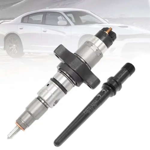 

1Pcs NEW Diesel Fuel Injector Diesel Injector with Connector Tube Set for 04-09 Dodge Ram Cummins 5.9L Diesel Common Rail